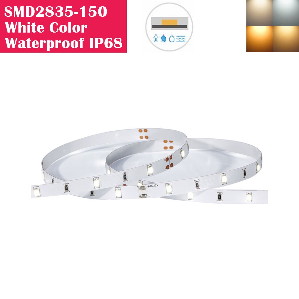 5 Meters SMD2835 (0.2W) Waterproof IP68 150LEDs Flexible LED Strip Lights